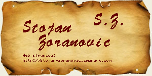 Stojan Zoranović vizit kartica